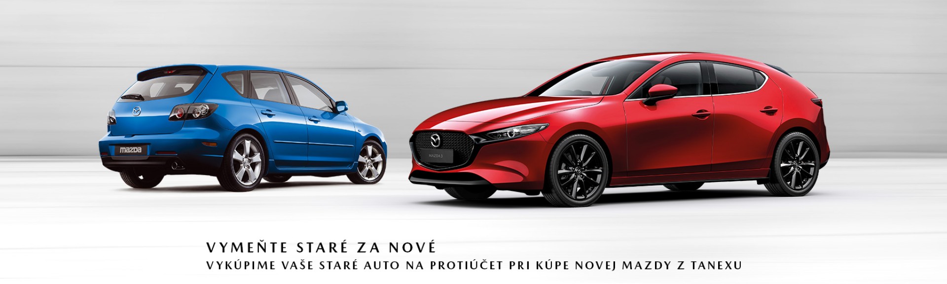 Vymeň svoje staré auto za novú Mazdu z Tanexu