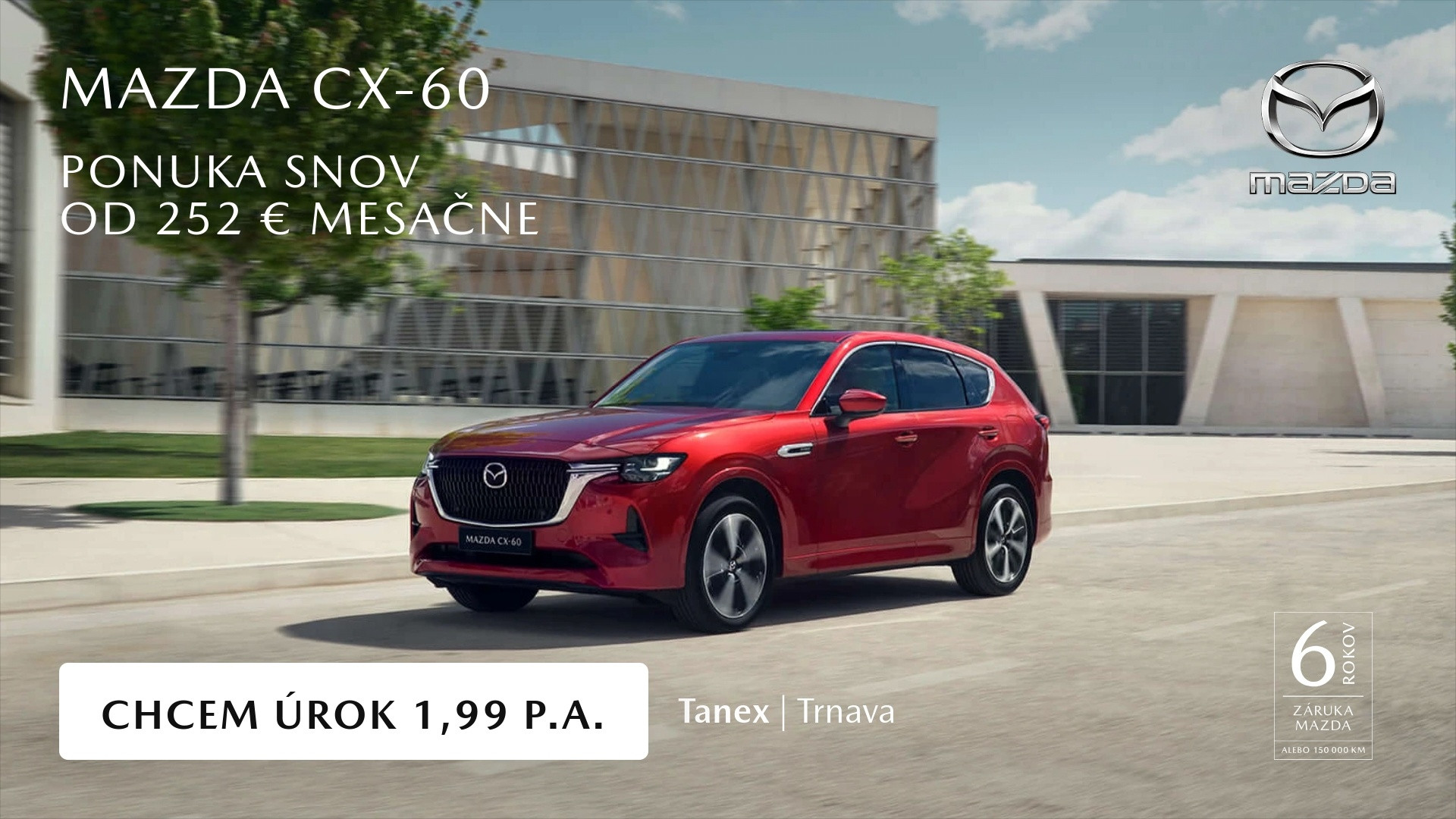 Mazda CX-60 skladové vozidlá