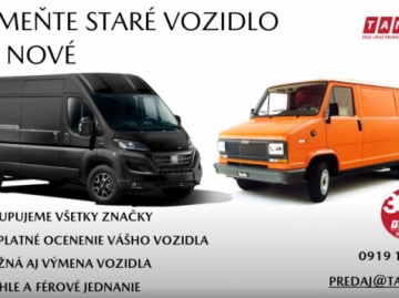 Vymeňte staré vozidlo za nové , vykupujeme vozidlá